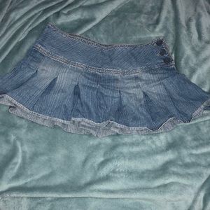 Mini jean skirt
